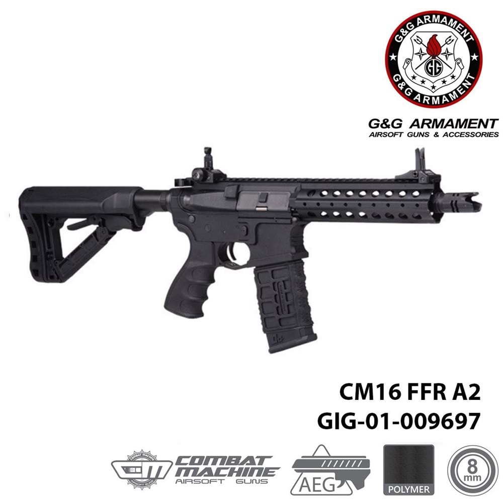 Airsoft Tüfek G&G CM 16 FFR A2 EGC-16P-FA2-BNB-NCM (UGR)