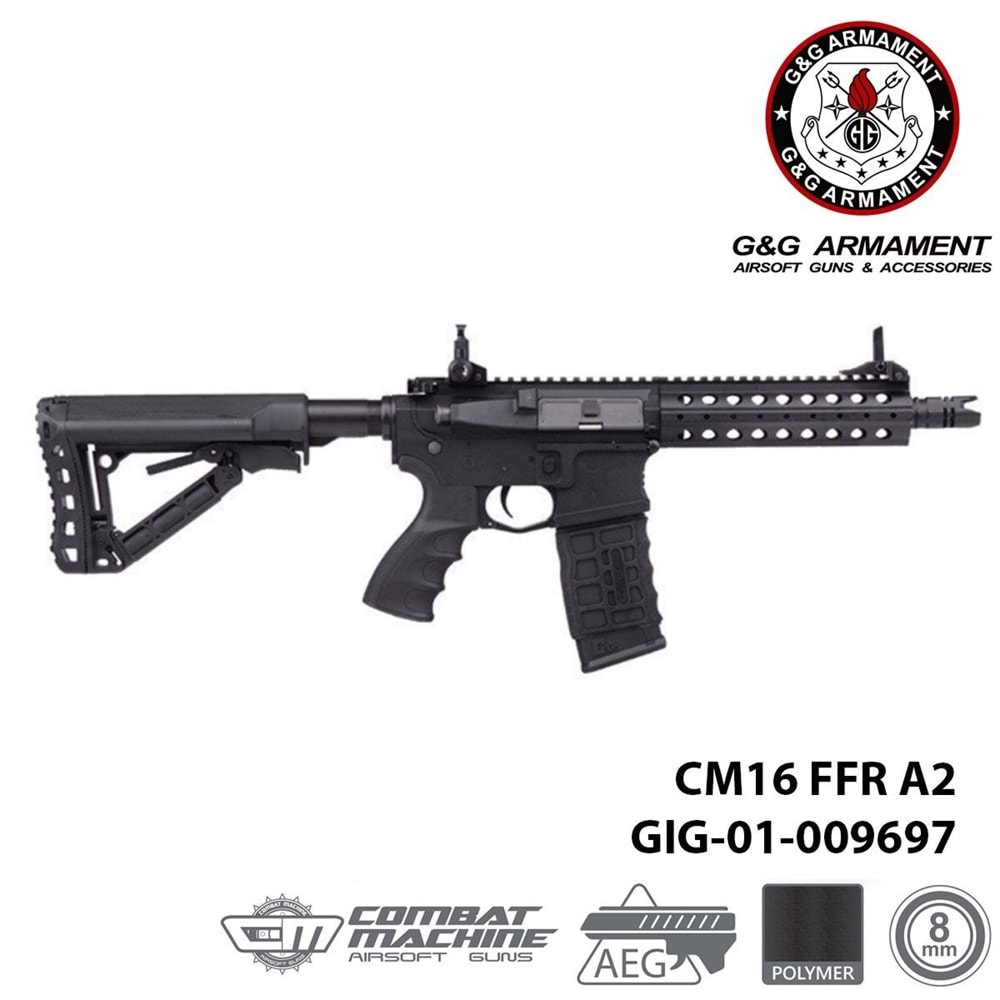 Airsoft Tüfek G&G CM 16 FFR A2 EGC-16P-FA2-BNB-NCM (UGR)