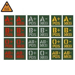 Patch Reflektörlü 50x50 Kan Grubu