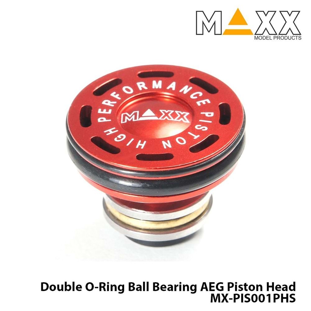 Yd.Parça Maxx Model CNC Aluminum Double O-Ring Ball Bearing AEG Piston Head MX-PIS001PHS