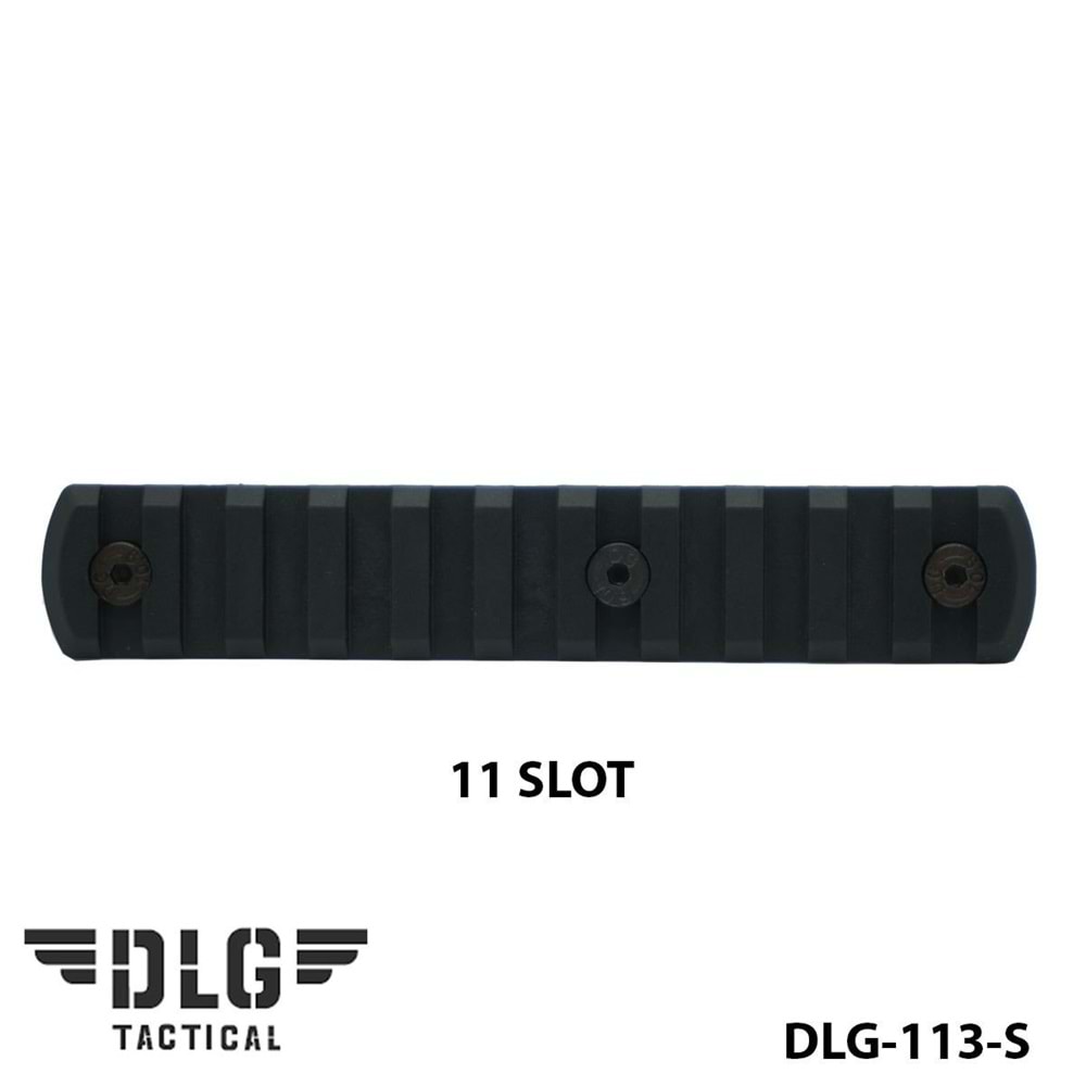 M-LOK POLYMER RAIL 11 SLOT DLG-113-S Siyah