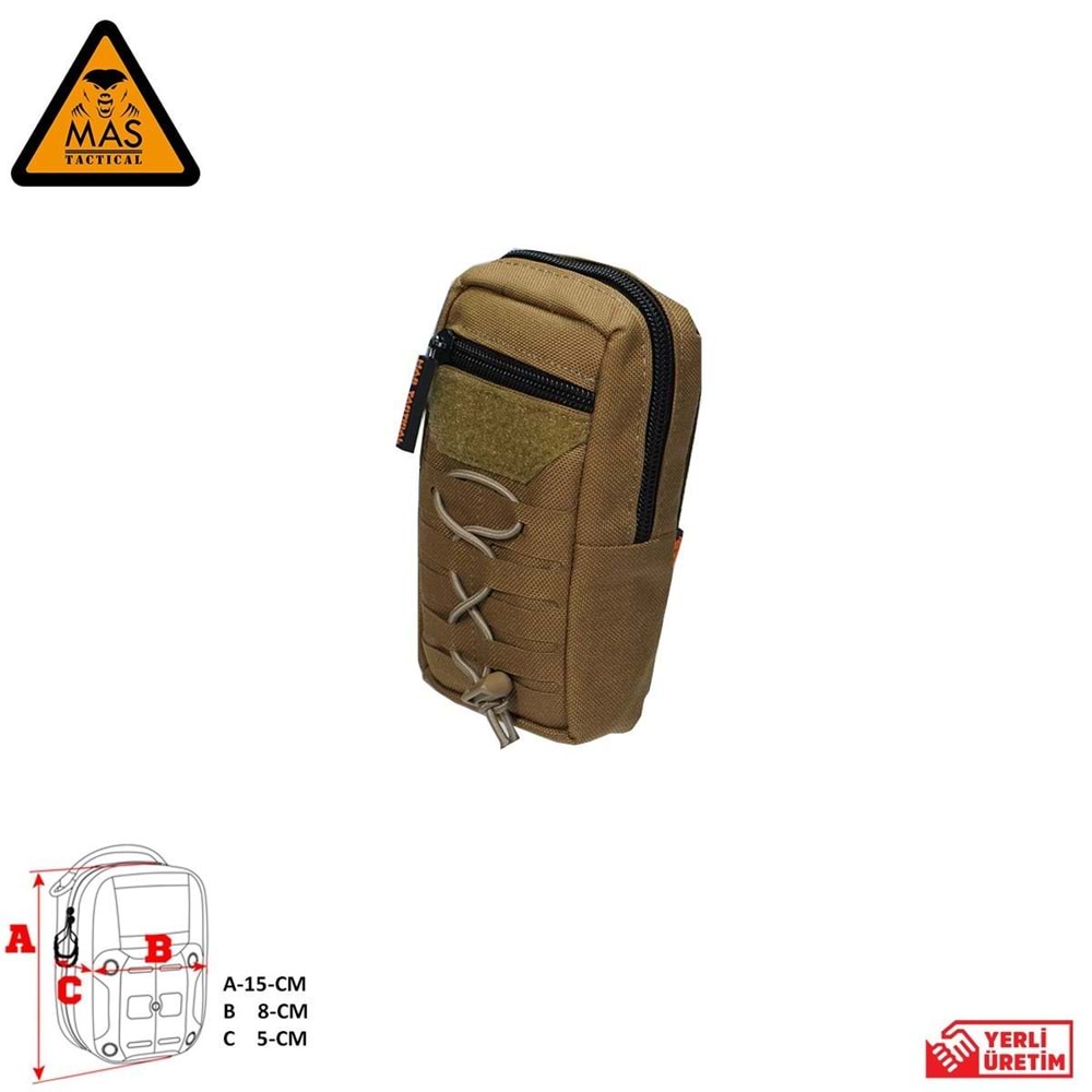 Yardımcı Cep Dikey Tan-S MAS-101-10-10-S