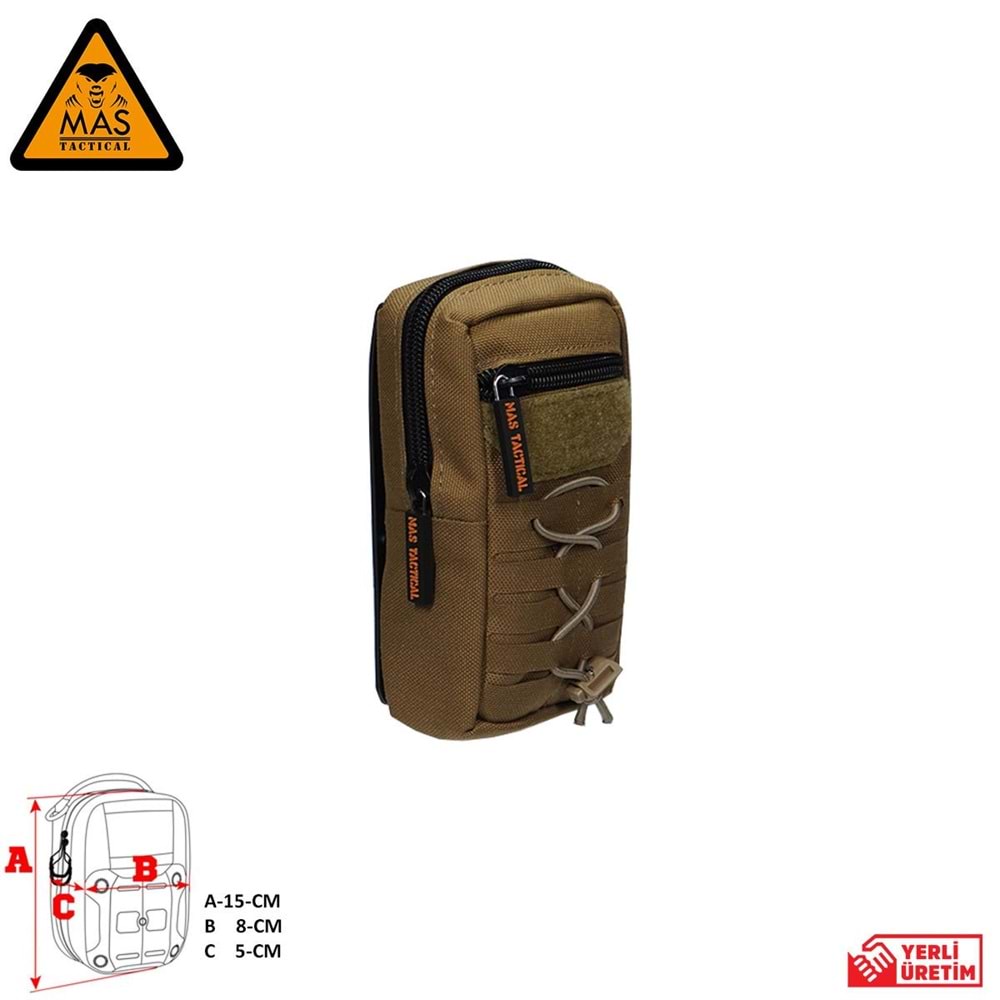 Yardımcı Cep Dikey Tan-S MAS-101-10-10-S
