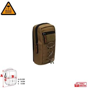 Yardımcı Cep Dikey Tan-S MAS-101-10-10-S