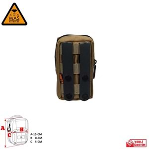 Yardımcı Cep Dikey Tan-S MAS-101-10-10-S
