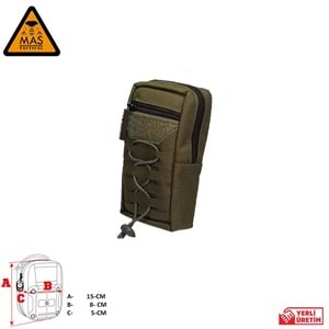 Yardımcı Cep Dikey Haki-S MAS-101-10-20-S