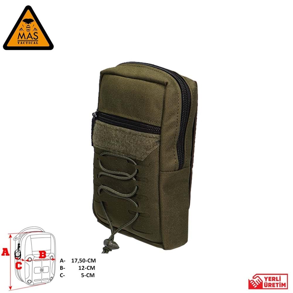 Yardımcı Cep Dikey Haki-L MAS-101-10-20-L