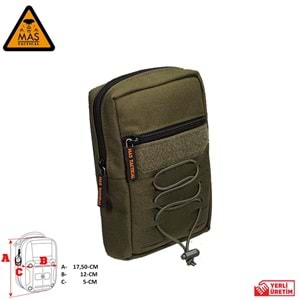 Yardımcı Cep Dikey Haki-L MAS-101-10-20-L