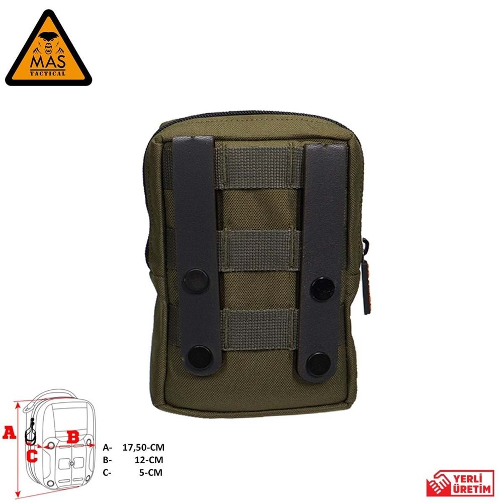 Yardımcı Cep Dikey Haki-L MAS-101-10-20-L
