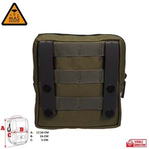 Yardımcı Cep Dikey Haki-XL MAS-101-10-20-XL