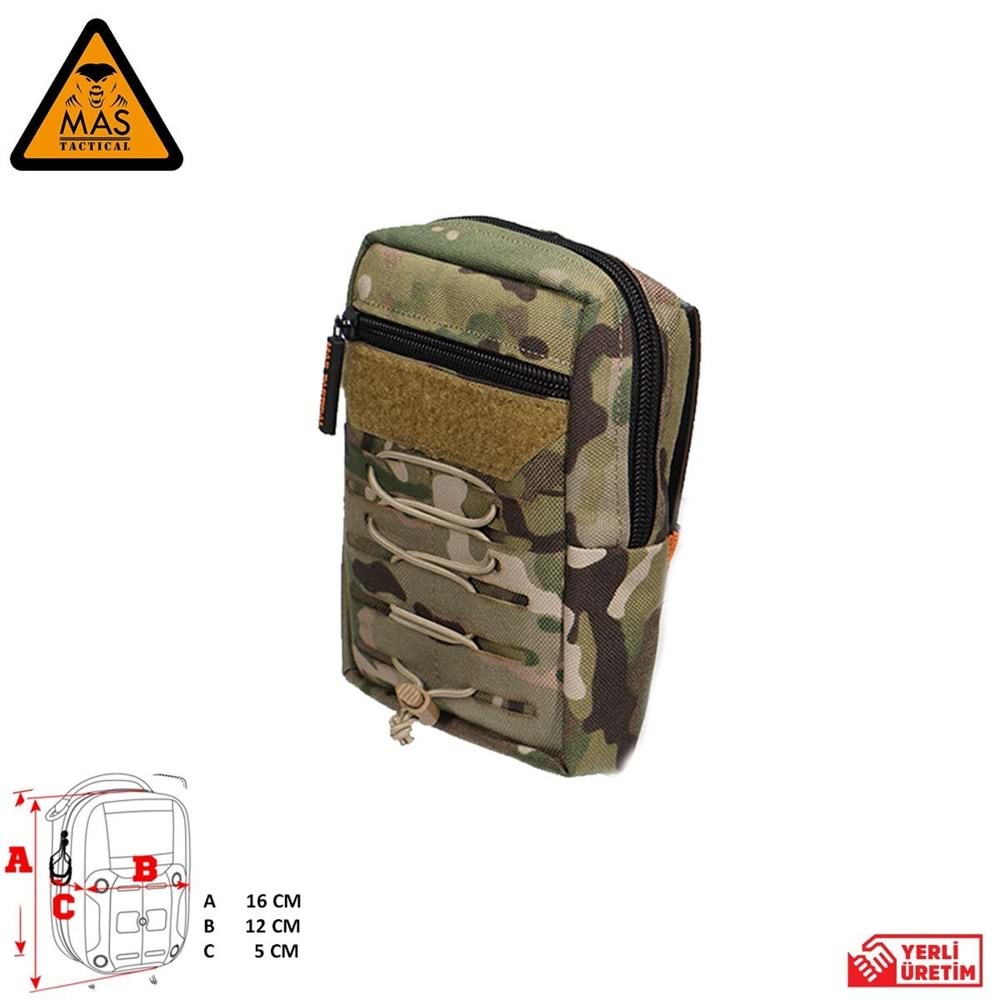 Yardımcı Cep Dikey Multicam-M MAS-101-10-30-M