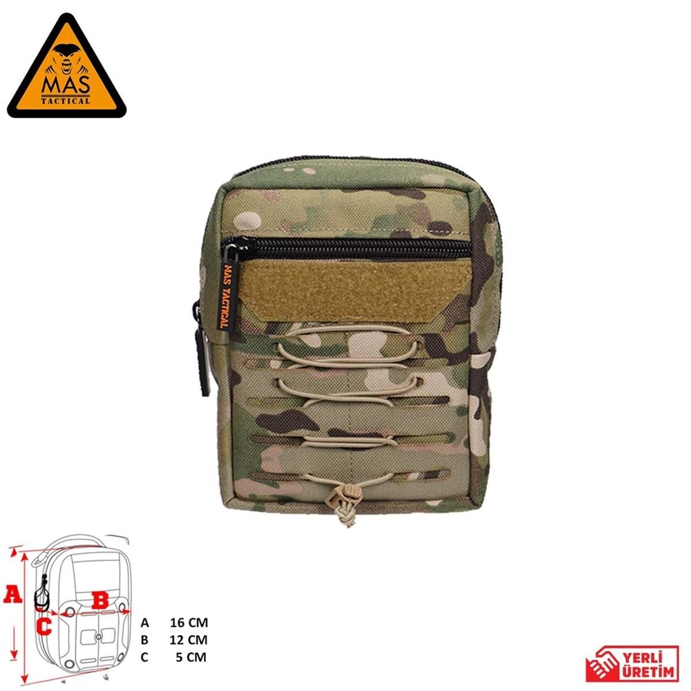 Yardımcı Cep Dikey Multicam-M MAS-101-10-30-M