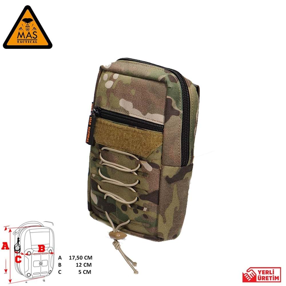 Yardımcı Cep Dikey Multicam-L MAS-101-10-30-L