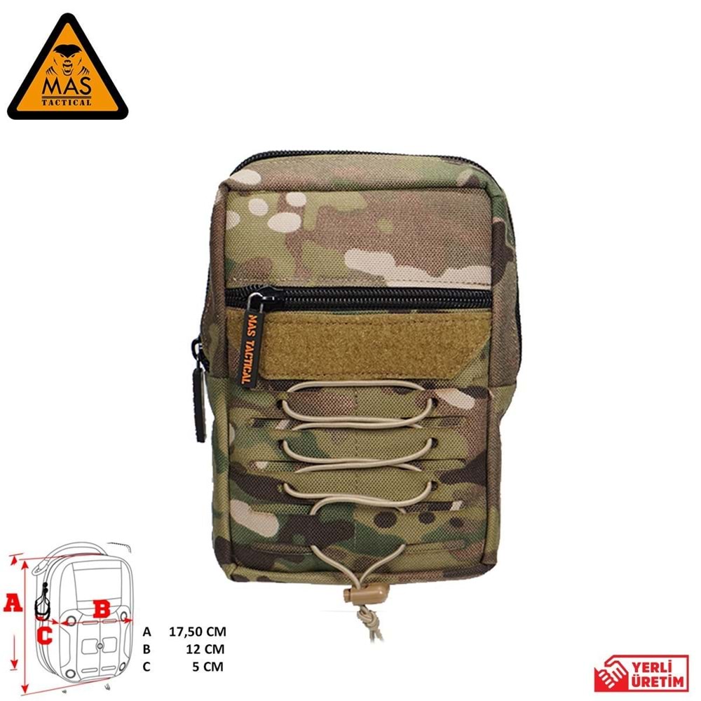 Yardımcı Cep Dikey Multicam-L MAS-101-10-30-L