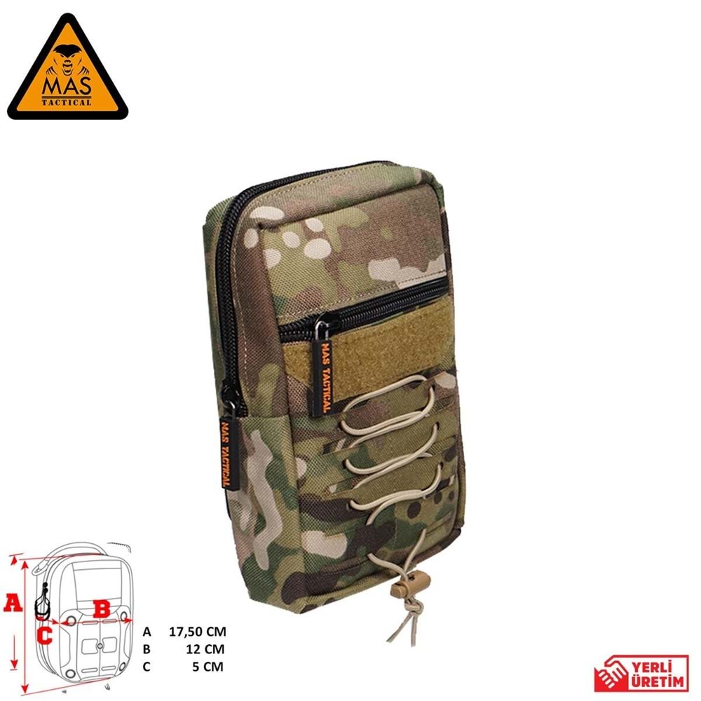 Yardımcı Cep Dikey Multicam-L MAS-101-10-30-L