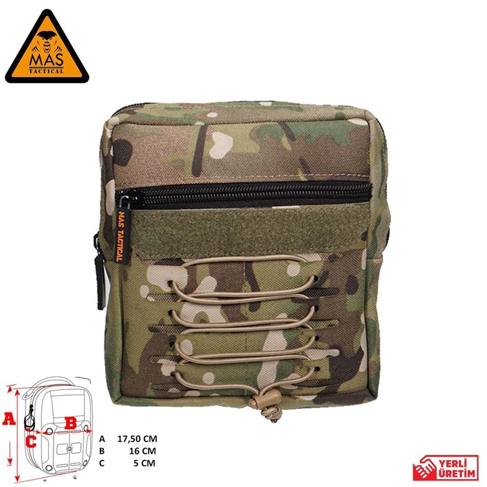 Yardımcı Cep Dikey Multicam-XL MAS-101-10-30-XL