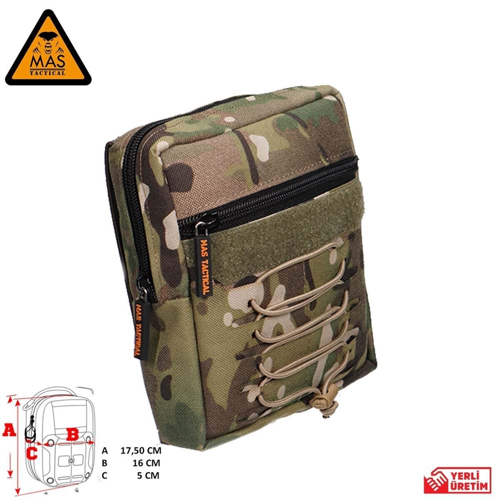 Yardımcı Cep Dikey Multicam-XL MAS-101-10-30-XL