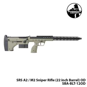 Airsoft Tüfek Sniper SILVERBACK Silverback SRS A2 / M2 22\'\'-HAKİ-SBA-BLT-12OD