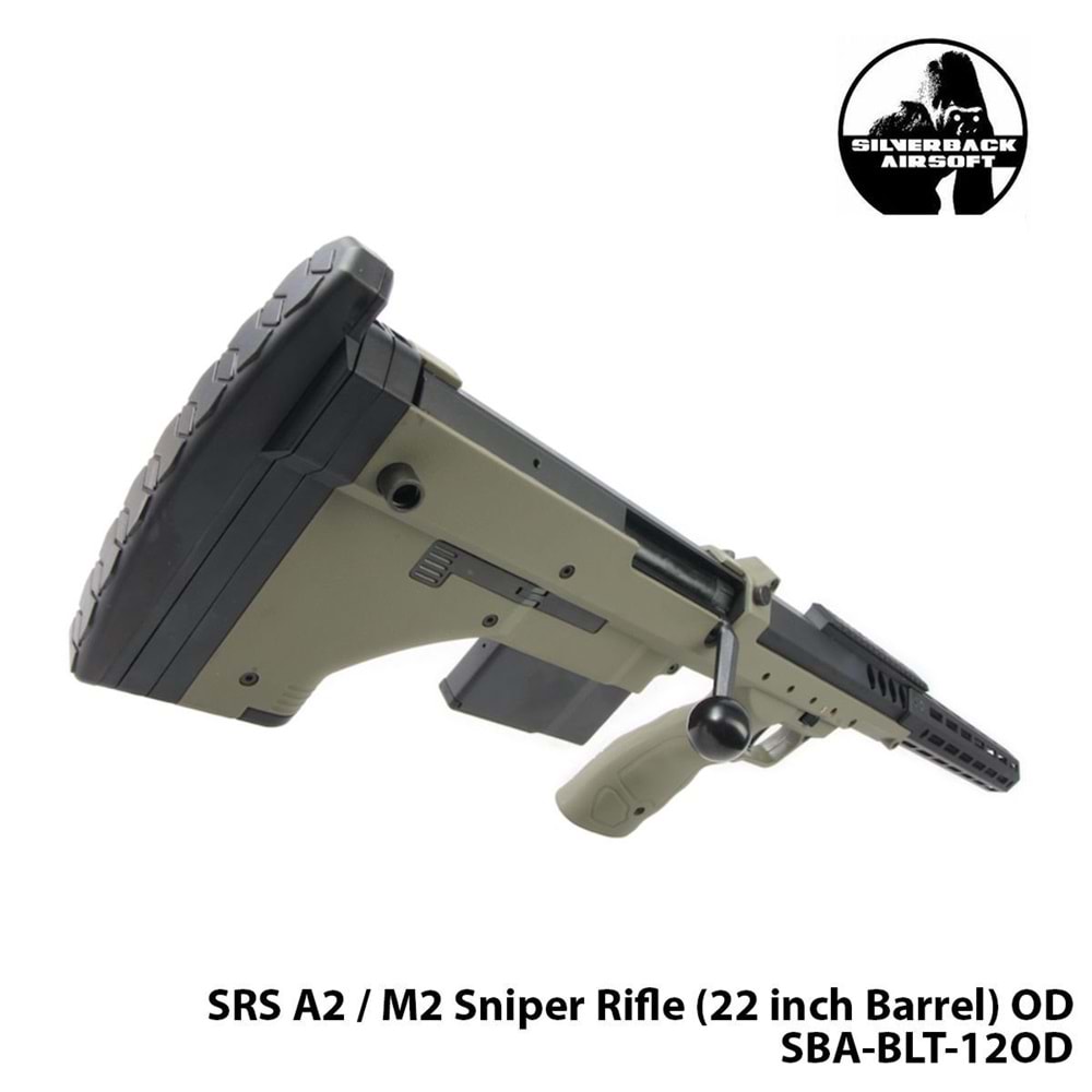 Airsoft Tüfek Sniper SILVERBACK Silverback SRS A2 / M2 22\'\'-HAKİ-SBA-BLT-12OD