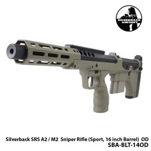 Airsoft Tüfek Silverback Sniper SRS A2 / M2 16\'\'-HAKİ-SBA-BLT-14OD