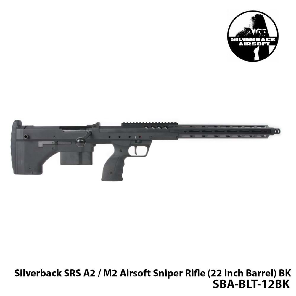 Airsoft Tüfek Silverback Sniper SRS A2 / M2 22\'\'-SİYAH-SBA-BLT-12BK
