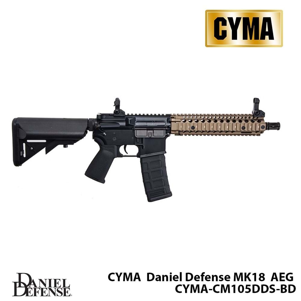 Airsoft Tüfek CYMA Platinum Daniel Defense MK18 CM105DDS-BD