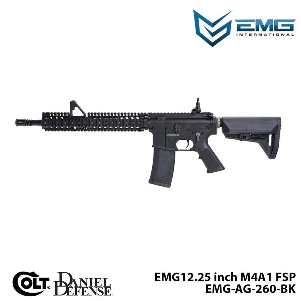 Airsoft Tüfek KİNG ARMS EMG Colt Licensed Daniel Defense 12.25\'\' M4A1 FSP (EMG-AG-260-BK)