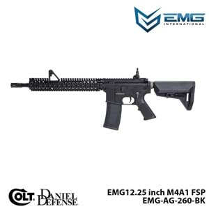 Airsoft Tüfek KİNG ARMS EMG Colt Licensed Daniel Defense 12.25\'\' M4A1 FSP (EMG-AG-260-BK)