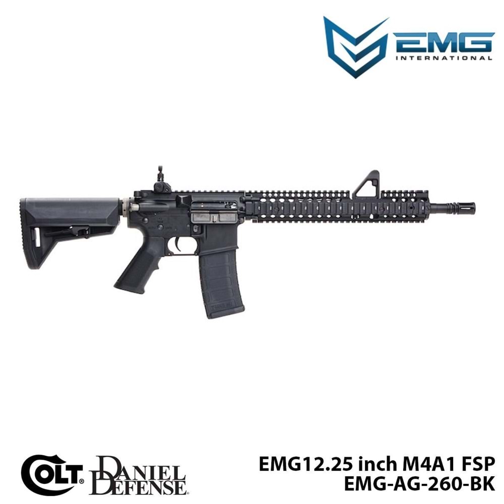 Airsoft Tüfek KİNG ARMS EMG Colt Licensed Daniel Defense 12.25\'\' M4A1 FSP (EMG-AG-260-BK)