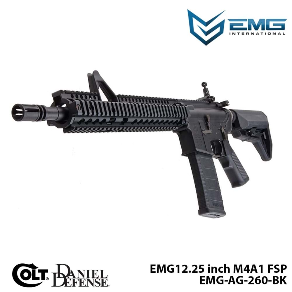 Airsoft Tüfek KİNG ARMS EMG Colt Licensed Daniel Defense 12.25\'\' M4A1 FSP (EMG-AG-260-BK)