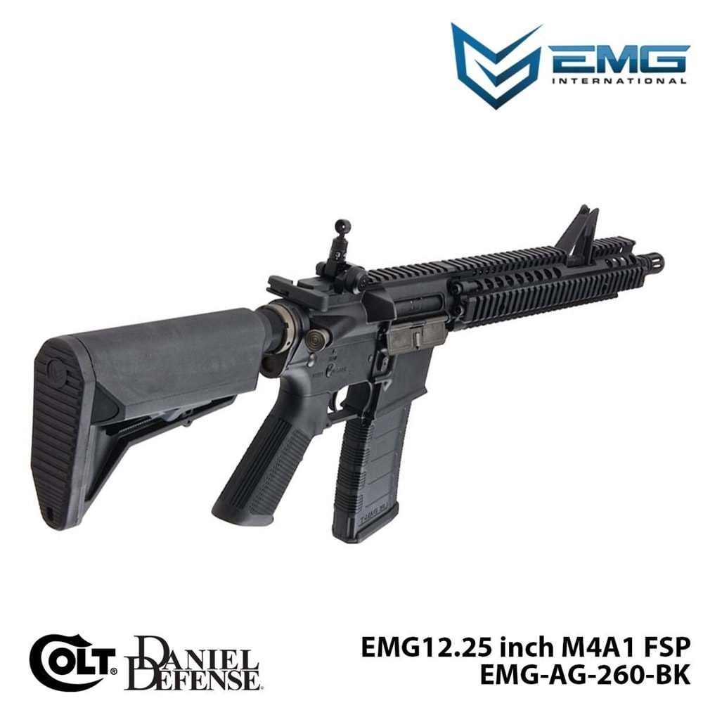 Airsoft Tüfek KİNG ARMS EMG Colt Licensed Daniel Defense 12.25\'\' M4A1 FSP (EMG-AG-260-BK)