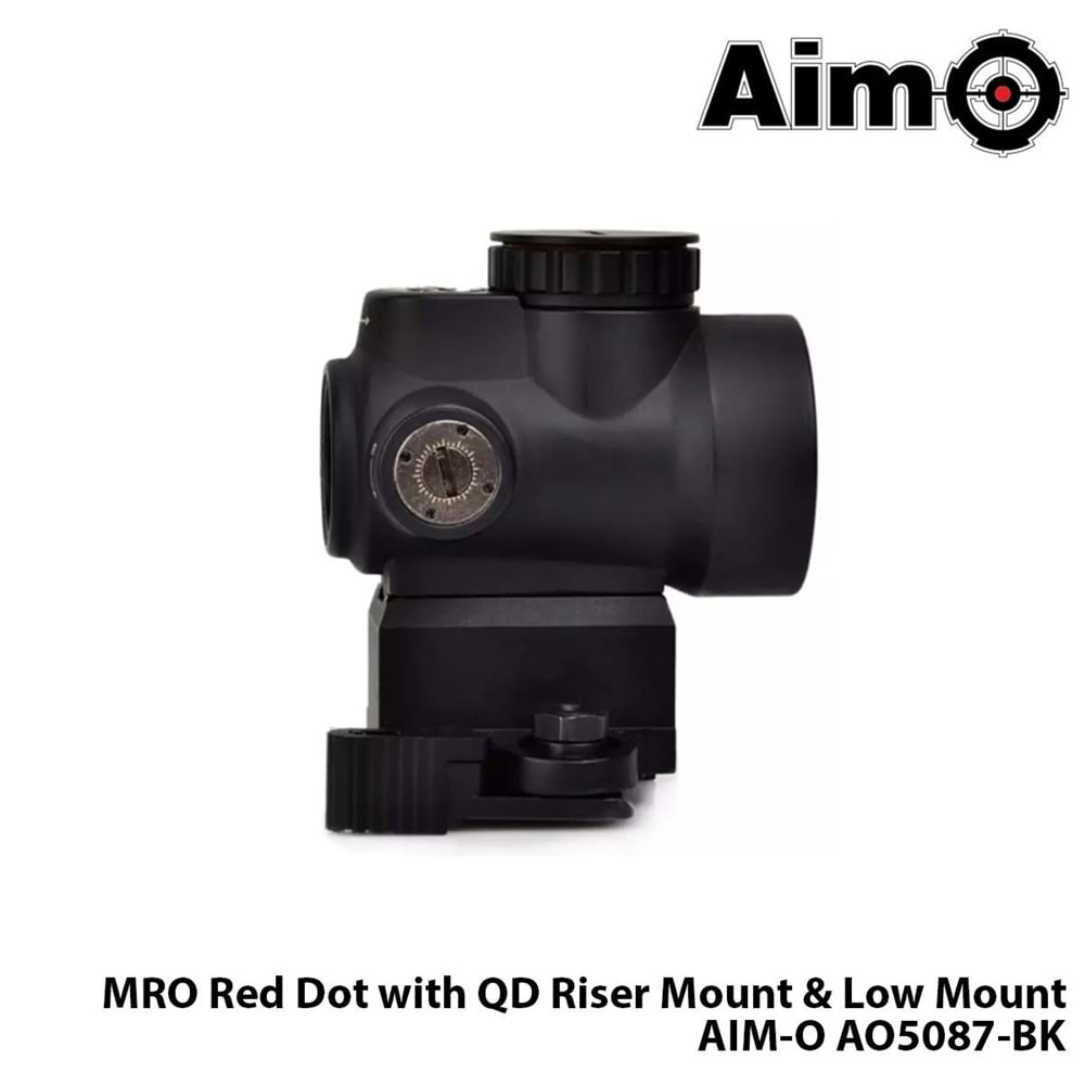 Red-Dot MRO with QD Riser Mount & Low Mount-SİYAH AIM-O AO5087-BK