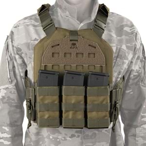 Mas Tactical® Plaka Taşıyıcı Lazer Kesim 6194 Haki
