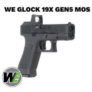 Airsoft Tabanca WE Glock 19X Siyah Gen5-MOS G003RDVXB