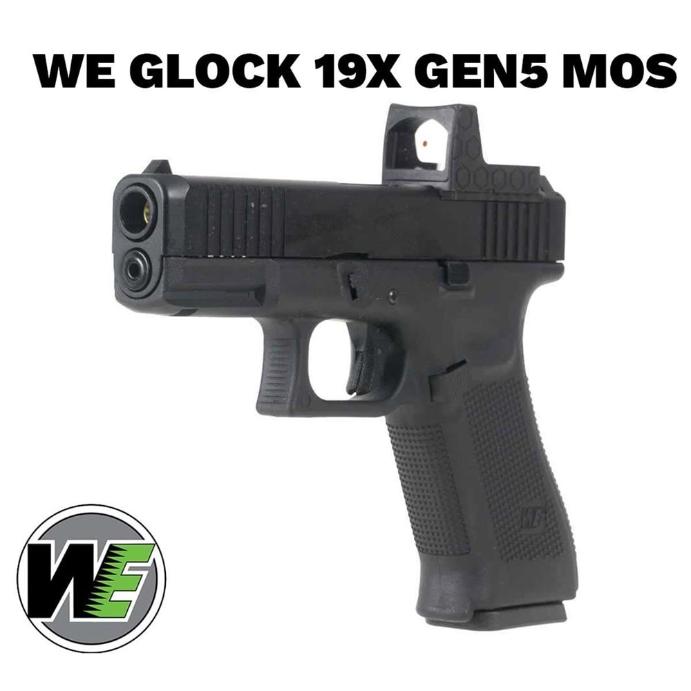 Airsoft Tabanca WE Glock 19X Siyah Gen5-MOS G003RDVXB