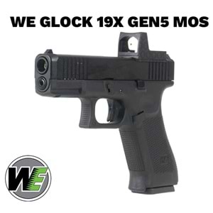 Airsoft Tabanca WE Glock 19X Siyah Gen5-MOS G003RDVXB