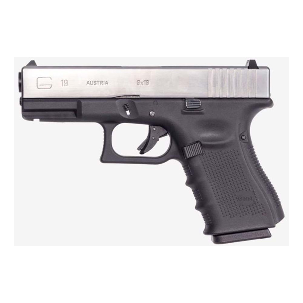 Airsoft Tabanca WE Glock 19 Siyah/Gümüş WE-G003B-SV
