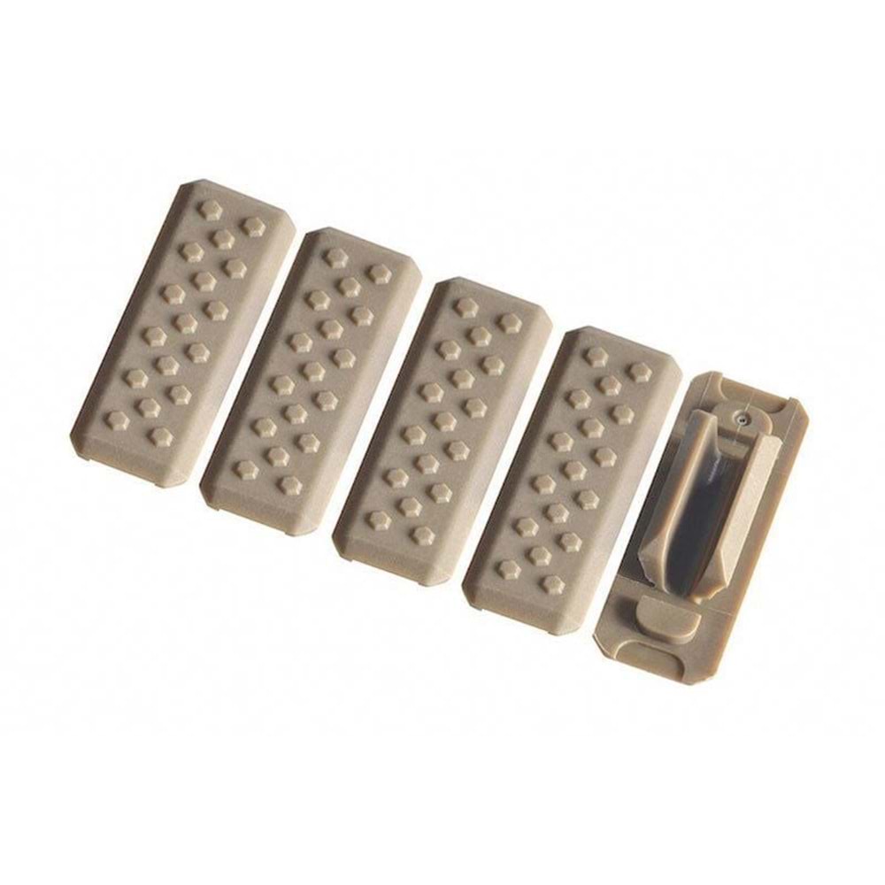 STRIKE INDUSTRIES MLOK COVER V1 STYLE (5PCS) - FDE