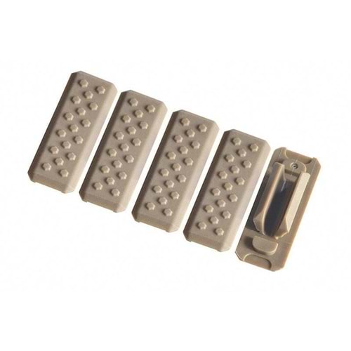 STRIKE INDUSTRIES MLOK COVER V1 STYLE (5PCS) - FDE