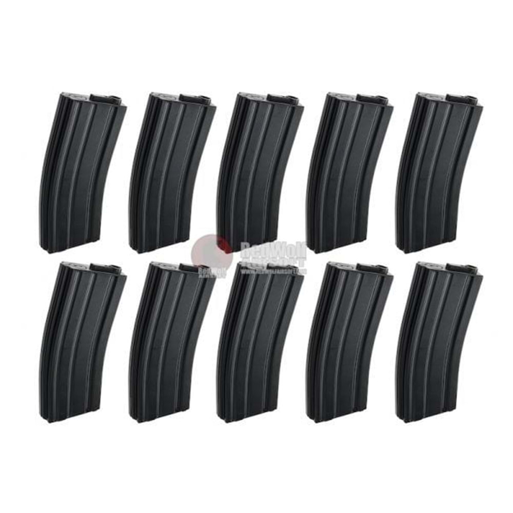 ARES M4 MAGAZINE (30 ROUNDS AEG MAGAZINE) - 10PCS/BOX - BLACK