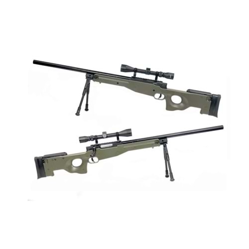 Airsoft Tüfek WELL MB01C Type 96 Air Cocking Sniper Rifle w/Scope & Bipod (Olive Drab)