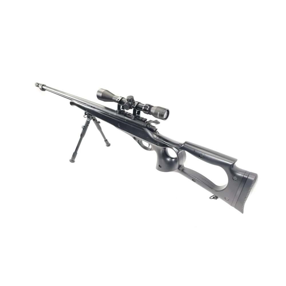Airsoft Tüfek WELL G210D Gas Sniper Rifle w/Scope & Bipod