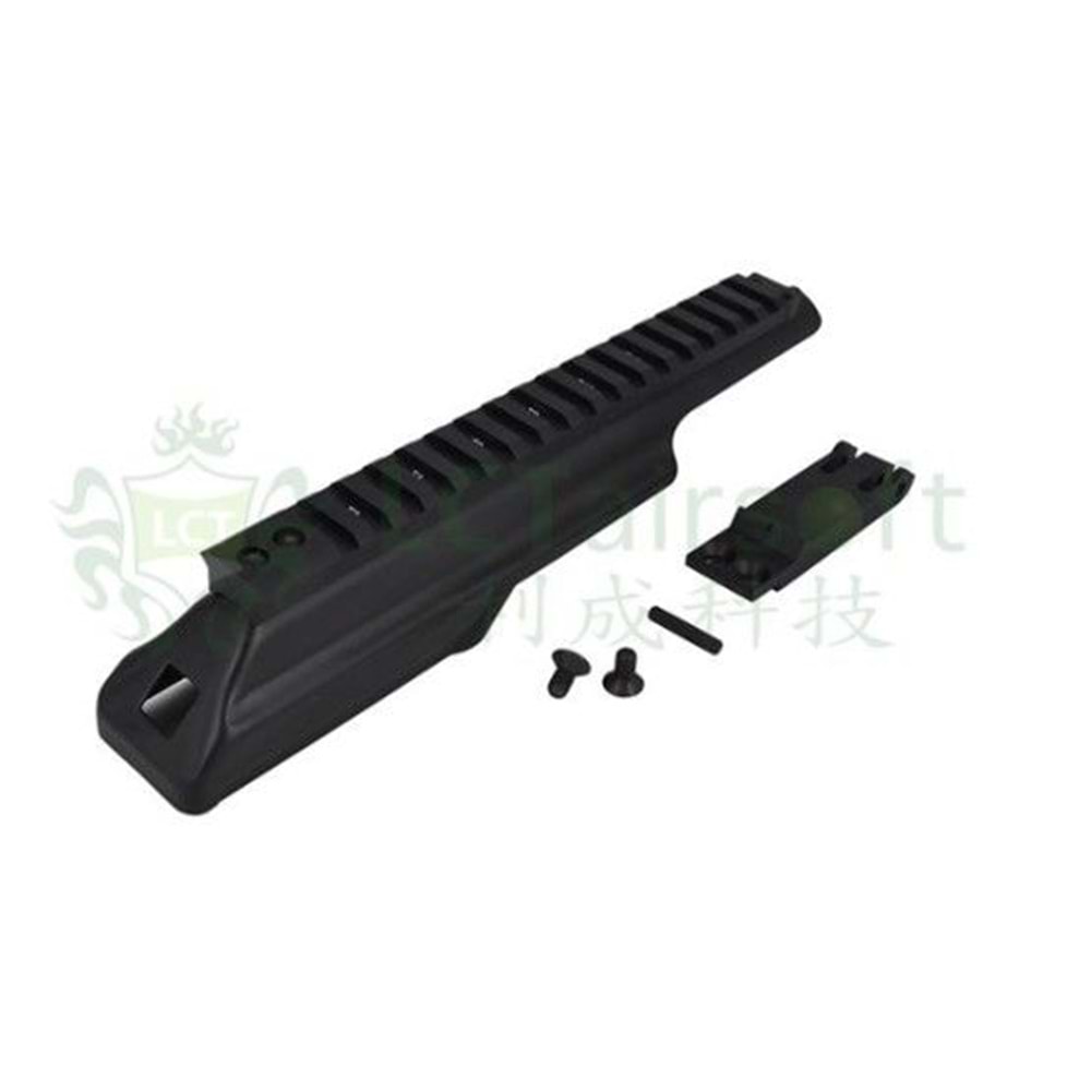 LCT Aluminum & Steel Dust Cover Rail For AK-47 / AK-74 AEG (BK) [LCT-PK-213]