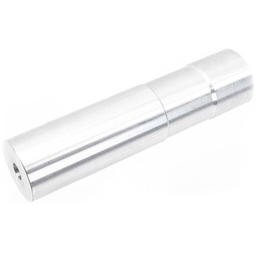 Asura DTK 4 Style Dummy Silencer with Extened Inner Barrel for GBB / AEG AK 74U / 105 / 74 Airsoft Series ( Silver )