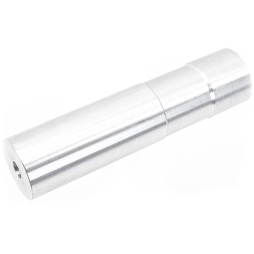 Asura DTK 4 Style Dummy Silencer with Extened Inner Barrel for GBB / AEG AK 74U / 105 / 74 Airsoft Series ( Silver )