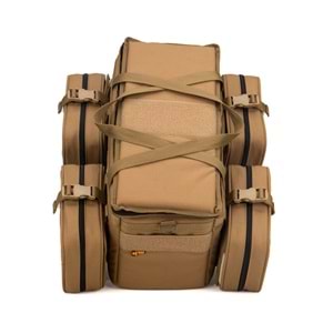 Teçhizat Çantası 35Lt (Modüler Set) Tan 47X26X20Cm Yatay Çantalı