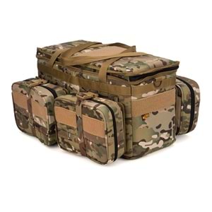 Teçhizat Çantası 35Lt (Modüler Set) Multicam 47X26X20Cm Yatay Çantalı