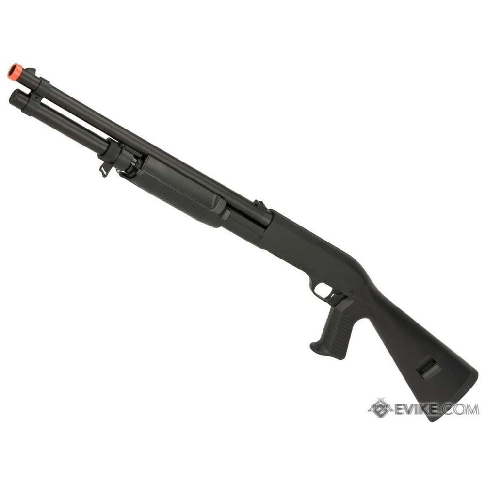 CYMA Standard Full Metal M3 3-Round Burst Multi-Shot Shell Loading Airsoft Shotgun