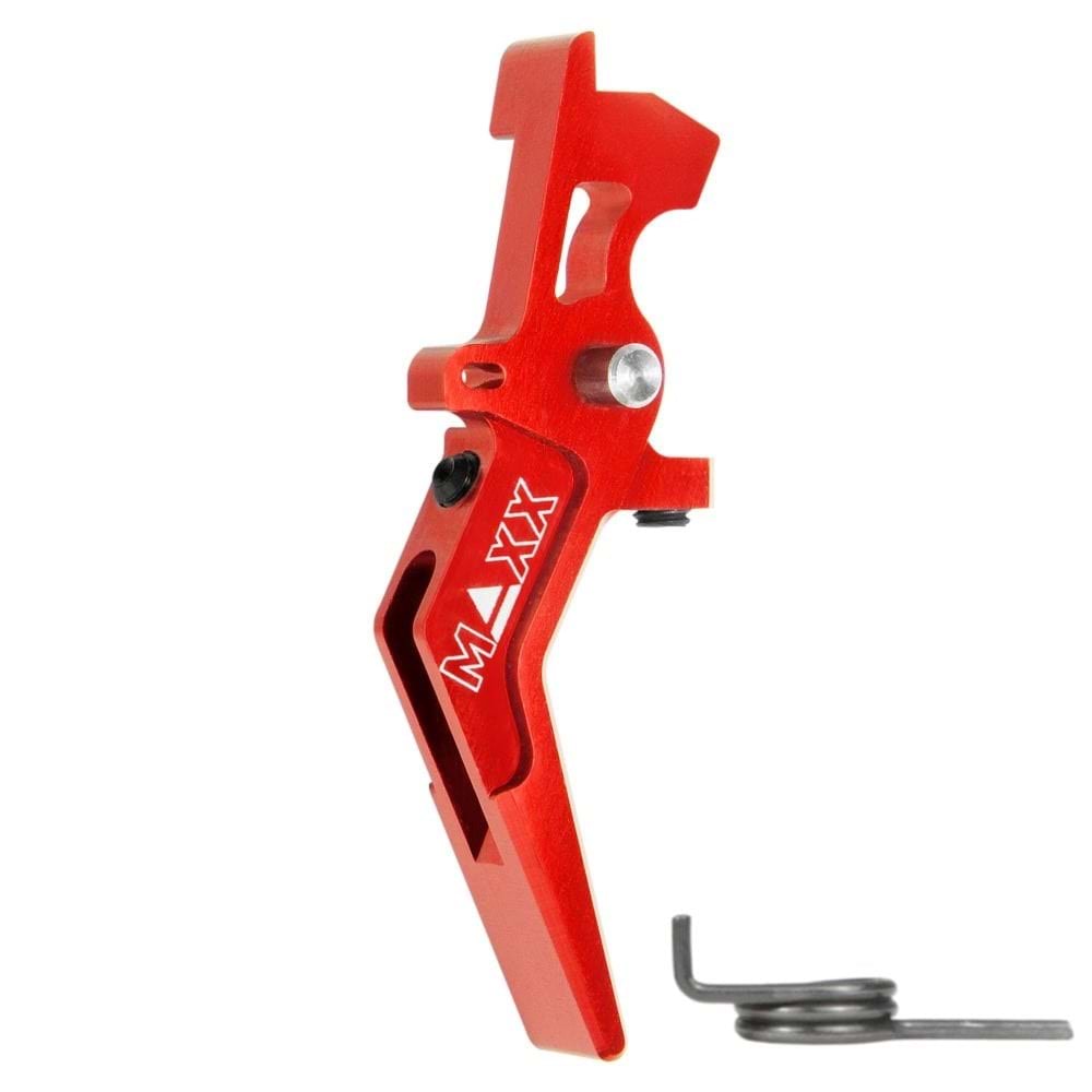 Yd.Parça Maxx Model CNC Aluminum Advanced Speed Trigger (Style A) (Red) MX-TRG002SAR