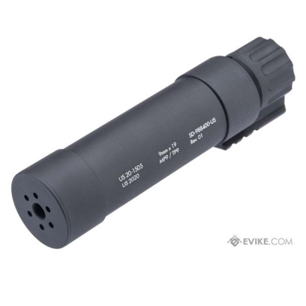 Angry Gun QD Mock Silencer for MP9 Series Airsoft GBB (Model: Tracer Unit)